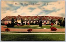 Vtg Montgomery Alabama AL Officers Club at Maxwell Field Air Force Base Postcard picture