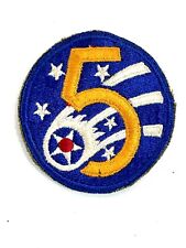 Vintage USAF 5th Air Force Embroidered Shoulder Patch USA Original Insignia picture