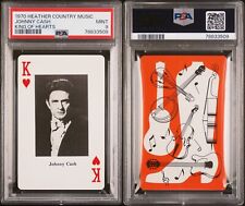 EXTREMELY RARE 1970 HEATHER COUNTRY MUSIC JOHNNY CASH KING OF HEARTS PSA 9 MINT picture