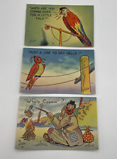 Vintage Postcards Eric Ericson Humorous Bird/Hobo Set of 3 Paper Ephemera picture
