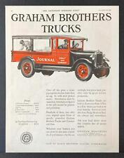1927 Dodge Graham Brothers Newspaper Journal Truck Vintage Print  Ad picture