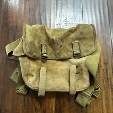 WW2 WWII US ARMY M1936 Musette Field Bag Named & Marked Atlantic Products 1942 picture