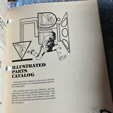 Original  ARCADE  video GAME  owners manual ￼ Atari Football 1st Print picture