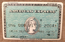 Genuine 1974 1970's Vintage Expired American Express Credit Card picture