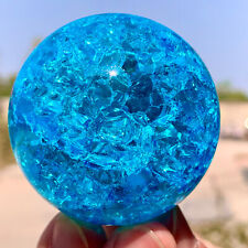 165G Natural Titanium Rainbow Quartz sphere Crystal ball Healing picture
