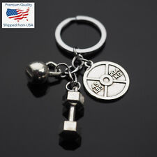 Dumbbell 45lbs 20.4 KG Weight Lifting Gym Pendant Keychain Key Chain Muscle Gift picture