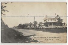 Suburban residences houses, Crete, Illinois; Will history, photo postcard RPPC picture