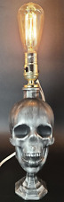 OOAK Glass Skeleton Skull Lamp 13