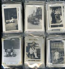 Lot of 100 RANDOM VINTAGE OLD PHOTO SNAPSHOTS All Original Mostly B & W or Sepia picture
