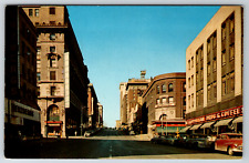 c1960s Downtown Omaha Nebraska Street View 16th and Douglas Vintage Postcard picture