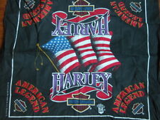 Rare Vtg Harley Davidson Eagle Logo Bandana Handkerchief Do-Rag Biker picture