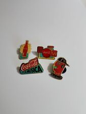 Coca-Cola is La Musica Collectible Lapel Pin Lot Of 4 Coke Soda Pop Advertising picture