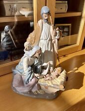 LLADRÓ A KING IS BORN 12198 JESUS MARY & JOSEPH MINT CONDITION Slipping UPS Ins. picture