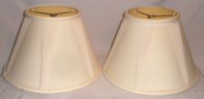 Vintage Pair Of Fabric Bell Lamp Shades 10