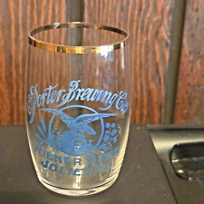 E. Porter Brewing Co. Joliet, Il Hand Blown Blue Etched Weiner Beer Glass picture