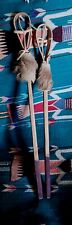 *OLDER  DEER CLAN CHOCTAW HICKORY STICKBALL STICKS HAND MADE   VERY NICE** picture