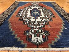 Beautiful Antique 1940-1950's Wool Pile  Natural Dyes Rug picture