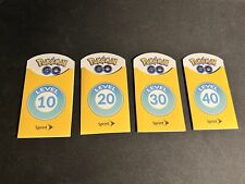 Pokémon Go Sprint Trainer Badges Full Set Level 10 - 40 Limited Brand New picture