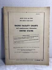 UNITED STATES 1951 AIR FORCE UNITED STATES NAVY RADIO FACILITY CHARTS AN 08-15-1 picture