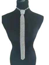 Chainmail TIE, New Item, Aluminum Butted Silver Tie for Birthday Party picture