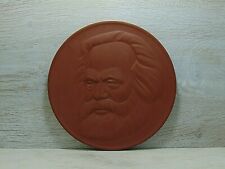 Karl Marx Vintage Plaque Desk Porcelan Meissen Germany Author Sign picture