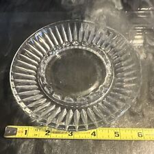 Vintage Clear Glass Ashtray 6 INCHES picture