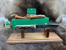 1982 Puma 6397 Hunter's Pal Knife Stag Handles & Leather Sheath G / Y Box - Mint picture