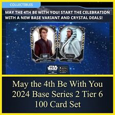 MAY THE 4TH-2024 BASE SERIES 2 TIER 6 SET 100 CARDS-STAR WARS CARD TRADER picture