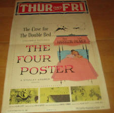 THE FOUR POSTER Rex Harrison ORIGINAL 1952 Movie Poster Window Card  14 x 22 picture