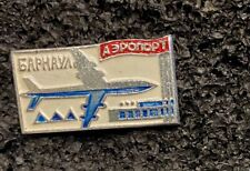 Airport Barnaul In memory of the Flight Rare Pin back Original IN03 picture