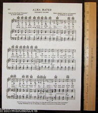 PROVIDENCE COLLEGE Vintage Song Sheet 1938 