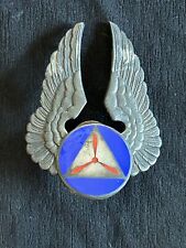 Wonderful Robbins Co WWll Civil Air Patrol Sterling Silver Officers Cap Badge picture