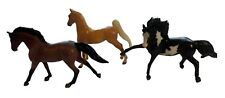 Vintage 1990's Miniature Breyer Reeves Horses Set Of 3 Collectible Figurines picture