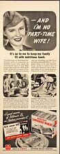 Nabisco Shredded Wheat Woman in Military Uniform Vintage Print Ad 1942 picture