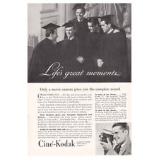1939 Cine Kodak: Life's Great Moments, Graduates Vintage Print Ad picture
