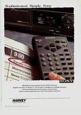 1992 SONY Vintage Magazine Print Ad - Harvey Electronics picture