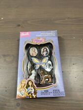 Barbie Princess And The Pauper Miniature Holiday Ornaments Set New In Box picture