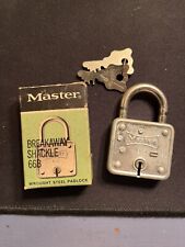 Vintage Working Padlock Master Lock Co. Padlock #66 With Key Made In U.S.A. picture