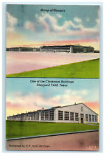 c1940s Group of Hangars and Classroom, Sheppard Field Texas TX Unposted Postcard picture