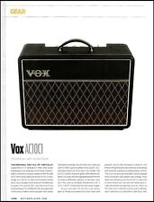 Vox AC10C1 guitar amp 2-page review article with specs 2016 print picture