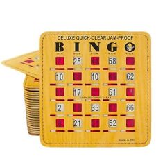 Jam-Proof Quick-Clear Deluxe Fingertip Slide Bingo Cards with Sliding Windows... picture