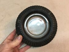 VINTAGE ORIGINAL SEIBERLING ALL TREAD TIRE  ADVERTISING ASHTRAY 6.5in picture