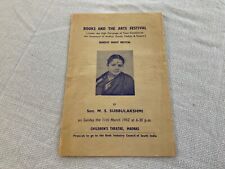 Rare Benefit Music Recital Program Srimathi M S Subbulakshmi 1962 Madras India picture