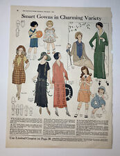 VINTAGE 1924 Print Ad Lady’s Smart Gowns In Charming Variety Beech-Nut 10x14 picture