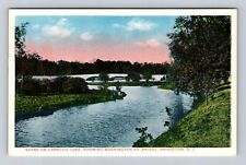 Princeton NJ-New Jersey, Carnegie Lake, Antique, Vintage Souvenir Postcard picture