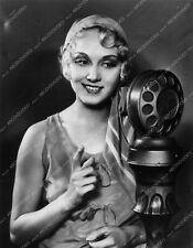 9992-19 Leila Hyams portrait with cool old microphone 9992-19 9992-19 picture