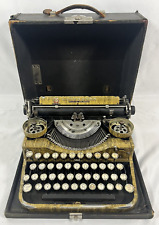 VTG 1929 Underwood Standard Four Bank Portable Typewriter  Faux Walnut/Oak Grain picture