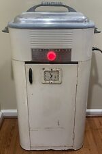 Vintage Westinghouse White Metal Roaster Oven Cabinet With Roaster n Accessories picture