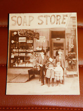 Antique 1896 W E MESSNERS SOAP STORE PHOTO Photograph King St Lancaster PA picture