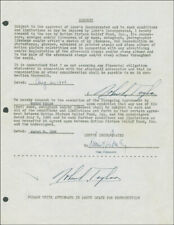 ROBERT TAYLOR - DOCUMENT DOUBLE SIGNED 08/20/1946 picture